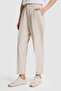 Women's Light Khaki Canvas Trousers 50321994-Vr183 - 4