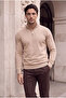 Lars Selanik Knitted Fabric Half Zipper Men's Sweatshirt - Gravel - 2