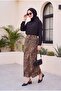 Leopard Pattern Flared Skirt -Leopard - 3