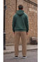 Men's Brown 3 Thread Baggy Oversize Sweatpants with Back Pockets - 3