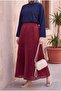 Stoned Pleated Skirt -Red - 3
