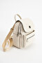 Women's Faux Leather, Multi-Compartment, Zippered, Stylish and Convenient Backpack Cream - 4