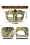 Antique Venetian Face Mask Gold Antique Style Model 1 Rp5008 - 2