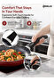 AFP 24ME 24cm Granite Nonstick Frypan, PFOA-Free, Bakelite Handle, Maroon Dishwasher Safe - 5