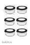 4381 Flat 6-Piece Glass Breakfast Multi-Purpose Storage Container Glass Breakfast Set - 3
