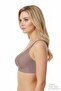 Seamless Bra - Forme |   Brown Laser Cut Seamless Gathering Large Tulle Size Women's Bra - 5