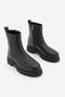 Women's Zippered Thick Sole Daily Boots Terase Black - 5
