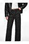 Cotton Pocketed Regular Waist Culotte Trousers - Culotte Jeans - 3