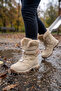 Water Resistant, Non-Slip Sole, Double Velcro, Plush Inside, Girls' Boots - 2