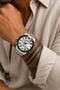 Silver Color Men's Wristwatch with Bracelet Gift - 2
