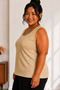 Women's Large Size Glittery Sleeveless Blouse 3XL 4XL 5XL 6XL 7XL 8XL 9XL - 3
