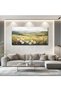 Yellow Tree Wrap framed (60x120 cm ) – Large Nature Landscape Painting for Home & Office - 7