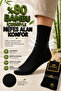 Original Men's 2 Pairs Bamboo Breathable & Non-Squeezing Ultra Flexible Elastic Comfort Model Soft Textured Anti-Sweat Seamless Toe Premium 4 Season Daily Long Socks |   Black - 5