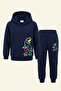 Boy's Tracksuit Set Dinosaur Printed Fleece-Lined Winter - 4