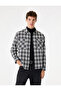 Comfortable Fit Plaid Patterned Long Sleeve Lumberjack Shirt with Covered Pockets - 2