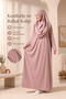 Practical One-Piece Prayer Dress with Women's Bag - Pink - 6