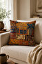 Leaf Patterned Ethnic Hidden Zippered Pillowcase Throw Pillow Cover Seat Pillow Case