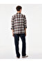 Regular Fit Classic Collar Long Sleeve Plaid Lumberjack Shirt with Flap Pockets - 4