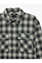 Comfortable Fit Plaid Patterned Long Sleeve Lumberjack Shirt with Covered Pockets - 8