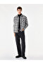 Comfortable Fit Plaid Patterned Long Sleeve Lumberjack Shirt with Covered Pockets
