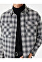 Comfortable Fit Plaid Patterned Long Sleeve Lumberjack Shirt with Covered Pockets - 5