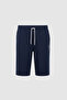 Men's Navy Blue Knitted Shorts 50322331-Vr033 - 7