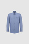 Men's Indigo Long Sleeve Basic Shirt 50322160-Vr028 - 7