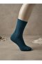 Women's Socket Seamless Wool Socks Fo 8003 Petrol %58 Recyclable Wool Blend, Toe Seamless, Warm and Soft Winter Socks