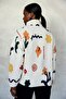 Ecru Patterned Fleece Jacket 23223 - 6