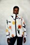 Ecru Patterned Fleece Jacket 23223 - 5