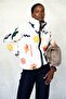Ecru Patterned Fleece Jacket 23223 - 2