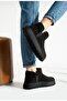 Mini Boots Suede Fur Inside Furry Thick Sole Women's Boots - 7