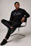 Logo Crew Neck Organic Cotton Men's Sweat K10k108603 Beh Black - 2