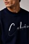 Logo Crew Neck 100% Organic Cotton Men's Sweat K10k108603 Beh Black - 5