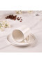Hazel Platinum 4 Piece Turkish Coffee Cup Set for 2 People 90 ml - 4