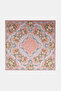 Retro Rose Patterned Scarf Camel