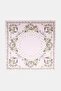 Minimal Floral Pattern Scarf Stone