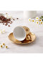 Stellar Gold 4 Piece Turkish Coffee Cup Set for 2 People 90 ml - 2