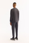 Men's Anthracite Crew Neck Soft Touch Printed Regular Fit Sweatshirt A52Y1334 - 4