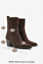 Women's Cowboy Suede Western Boots Fetya Brown - 8