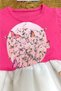 Butterfly print Skirt-tip Tulle Short Sleeve Dress Girl Special occasion - 3