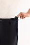 Men's Dark Navy Blue Easy-Iron Slim Fit Trousers with Elastic Sides A52Y3040 - 7