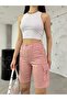 Cargo Pocketed High-Waist Stretchy Bermuda Shorts - 2