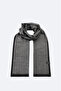Men's Black Patterned Shawl A52Y9404