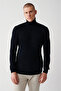 Men's Navy Blue Basic Sweater E005002