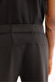 Men's Black Lace-Up Waistband, Inner Lined, Elastane Technical Fabric, Regular Fit Sweatpants A52Y3401 - 5