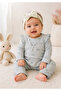 Bow Detailed Baby Girl Set (Bandana Not Included) - 4