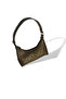 Light Copper Straw Patterned Shoulder Bag - 3