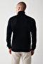 Men's Navy Blue Basic Sweater E005002 - 4