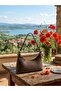 Dark Copper Straw Patterned Shoulder Bag